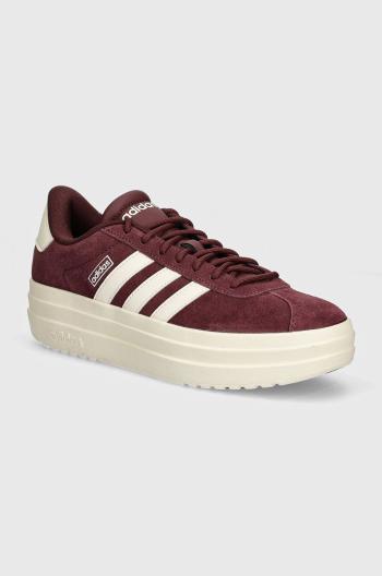 Sneakers boty adidas VL Court Bold vínová barva, IH0366