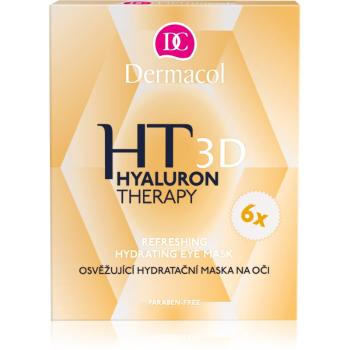 Dermacol Hyaluron Therapy 3D osvěžující hydratační maska na oči 6 x 6 g
