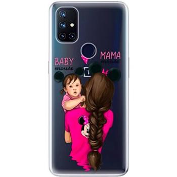 iSaprio Mama Mouse Brunette and Girl pro OnePlus Nord N10 5G (mmbrugirl-TPU3-OPn10)
