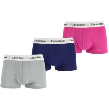 Calvin Klein 3 PACK LO RISE TRUNK Pánské boxerky, šedá, velikost