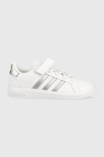 Dětské sneakers boty adidas GRAND COURT bílá barva