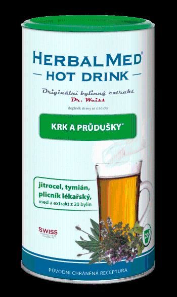 Dr.Weiss HERBALMED HotDrink krk průdušky 180 g