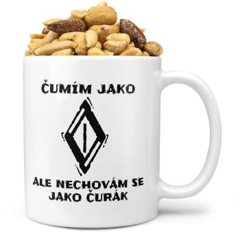 Hrnek Čumím jako ♢  (Náplň hrníčku: Směs slaných oříšků)