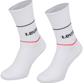 Levi's SHORT CUT LOGO SPORT 2P MIX Ponožky, bílá, velikost 43-46