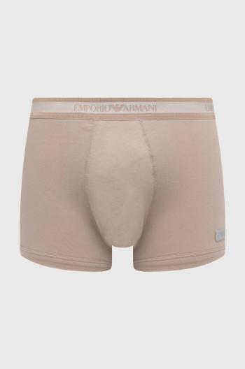 Boxerky Emporio Armani Underwear pánské, béžová barva