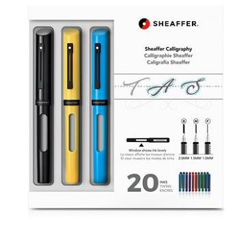 SHEAFFER Calligraphy, Mini Kit 2019, černá, žlutá, modrá (074040005455)