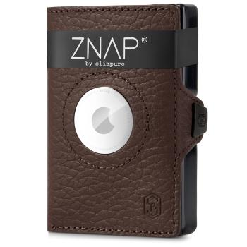 Slimpuro ZNAP Airtag Wallet, 8 karet, přihrádka na mince, 9 x 1,5 x 6 cm (Š x V x H), ochrana RFID