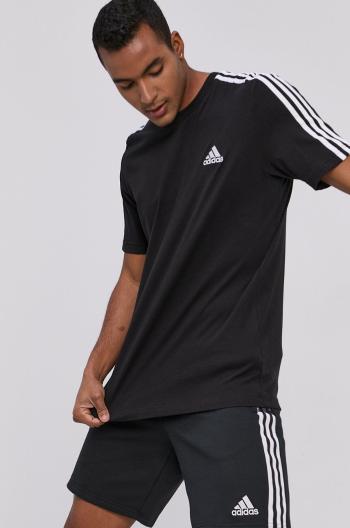 Tričko adidas GL3732 pánské, černá barva, s aplikací
