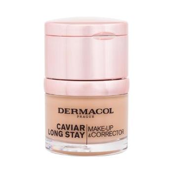 Dermacol Caviar Long Stay Make-Up & Corrector 30 ml make-up 3 Nude na všechny typy pleti; na rozjasnění pleti; výživa a regenerace pleti