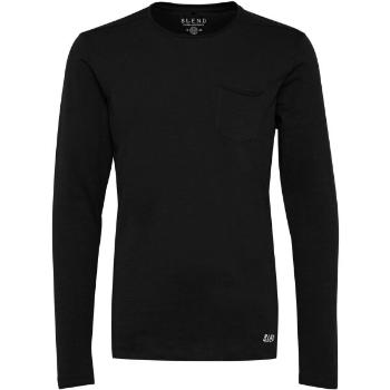 BLEND T-SHIRT L/S Pánské triko s dlouhým rukávem, černá, velikost L