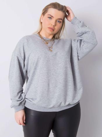 ŠEDÁ DÁMSKÁ MIKINA BEZ KAPUCE RV-BL-6316.16X-GRAY Velikost: XL