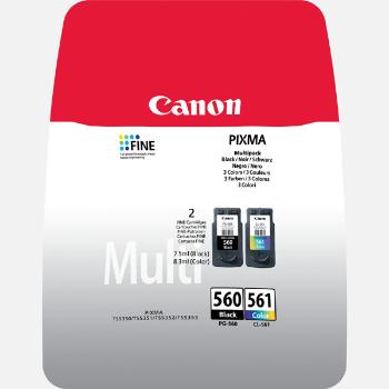 MultiPack CANON PG-560 - originální cartridge, černá + barevná, 1x7,5ml/1x8,3ml multipack