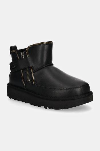 Sněhule UGG Classic Mini Moto Boot černá barva, 1164690-BLK