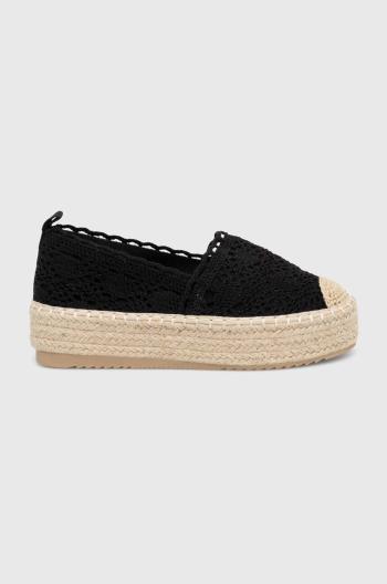 Espadrilky Answear Lab černá barva, na platformě