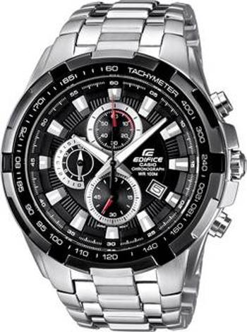 Náramkové hodinky Casio EF-539D-1AVEF, (d x š x v) 53.5 x 48.5 x 11.5 mm, stříbrná, černá