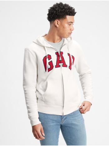 Bílá pánská mikina GAP Logo hoodie sweatshirt