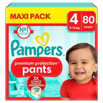 Pampers Protection Premium Pants, velikost 4, 9-15 kg, maxi balení (1x 80 plen)