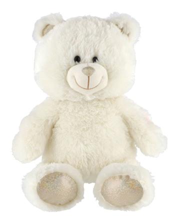 Teddies Snílek medvěd bílý plyš 40 cm