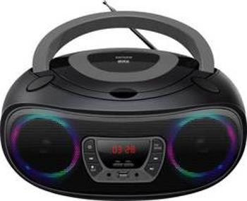 CD-rádio Denver TCL-212BT, AUX, CD, USB, Bluetooth, šedá