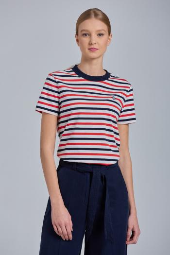 TRIČKO GANT D1. ICON G STRIPED SS T-SHIRT červená L