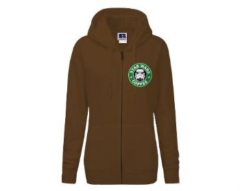 Dámská mikina na zip Starwars coffee