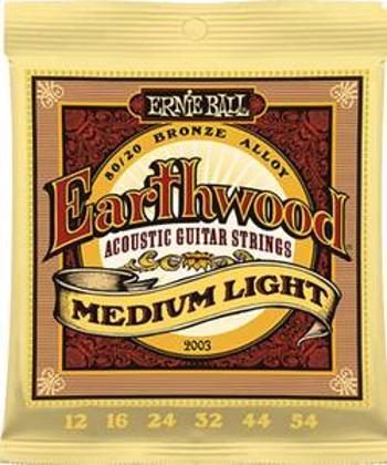 Struny na 12-strunou kytaru Ernie Ball Earthwood Bronze Medium Light, 012 - 054