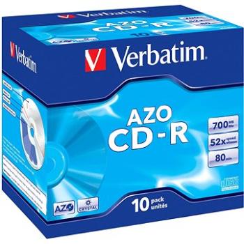 VERBATIM CD-R AZO 700MB, 52x, jewel case 10 ks (43327)