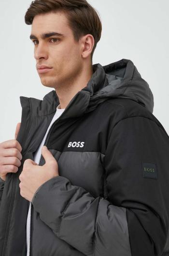 Péřová bunda BOSS Boss Athleisure pánská, šedá barva, zimní