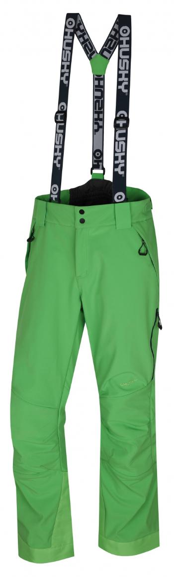 Husky Pánské lyžařské kalhoty  Galti M sv. zelená Velikost: XL