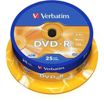 VERBATIM DVD-R AZO 4,7GB, 16x, spindle 25 ks (43522)