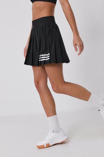 Sukně adidas Performance GL5468 černá barva, mini, áčková