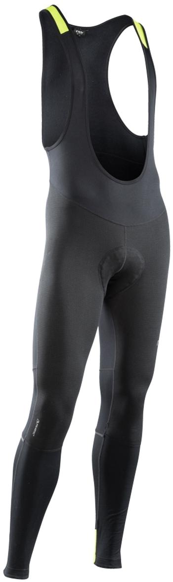 Northwave Fast Polar Bibtight MS - black/yellow fluo XL