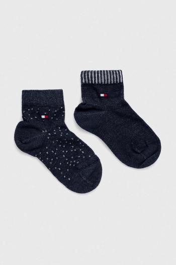 Dětské ponožky Tommy Hilfiger 2-pack tmavomodrá barva