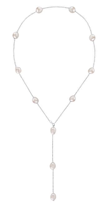 JwL Luxury Pearls Variabilní stříbrný náhrdelník s pravými barokními perlami JL0708