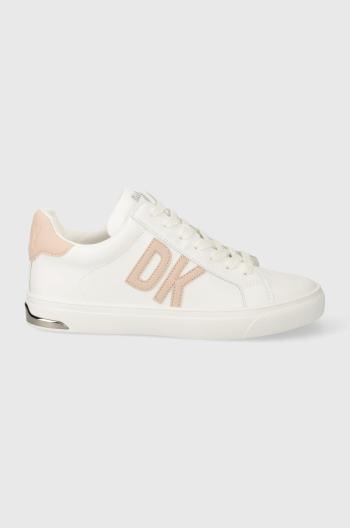 Kožené sneakers boty Dkny ABENI bílá barva, K3374256