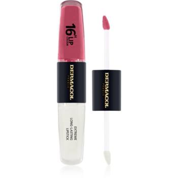 Dermacol 16H Lip Colour dlouhotrvající rtěnka a lesk na rty odstín 35 2x4 ml