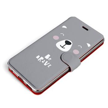 Flipové pouzdro na mobil Xiaomi Redmi 9A - MH06P Be brave - more hugs (5903516320554)