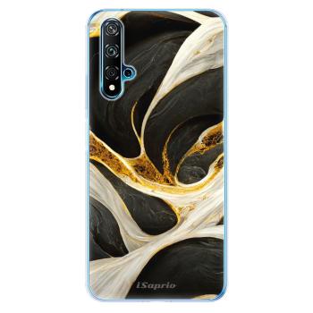 Odolné silikonové pouzdro iSaprio - Black and Gold - Huawei Nova 5T