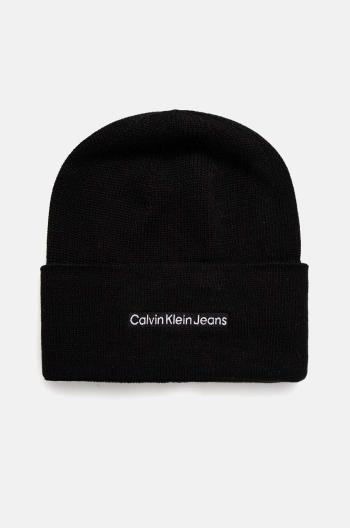 Čepice Calvin Klein Jeans černá barva, z tenké pleteniny, K50K512452