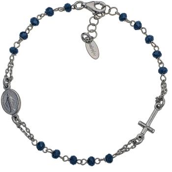 Amen Originální stříbrný náramek s krystaly Rosary BRONBL3