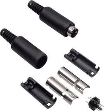 Mini DIN konektor TRU COMPONENTS 1578980 zástrčka, rovná, pólů 7, 1 ks