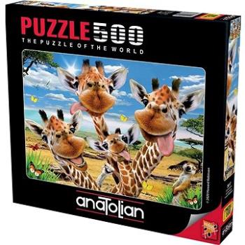 Anatolian Puzzle Žirafí selfie 500 dílků (8698543136175)