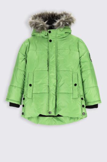 Dětská bunda Coccodrillo zelená barva