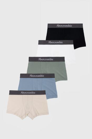 Dětské boxerky Abercrombie & Fitch 5-pack zelená barva