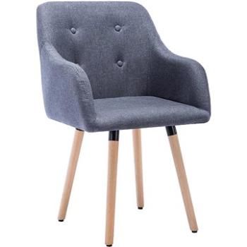 Jídelní židle 4 ks světle šedé textil (3056704)