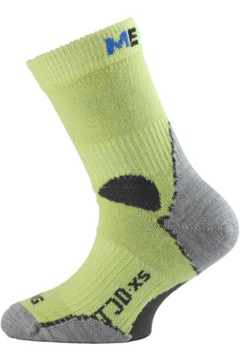 Lasting TJD 600 žlutá merino ponožka junior slabší Velikost: (24-28) XXS ponožky