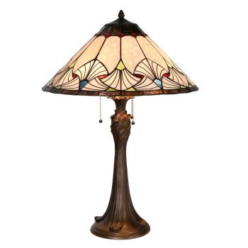 Stolní lampa Tiffany Ventilateur - Ø 51*78 cm 5LL-5394