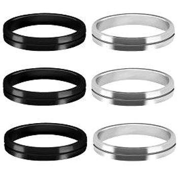 Mission S-Lock Rings - kroužky na násadky - 3 ks - black (216621)