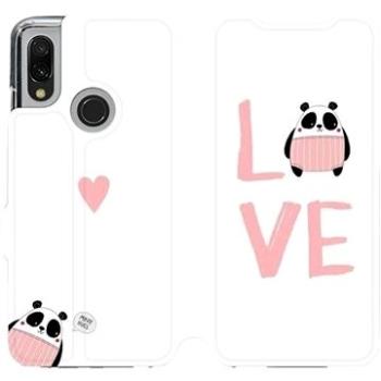 Flipové pouzdro na mobil Xiaomi Redmi 7 - MH09S Panda LOVE (5903226874149)