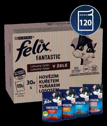 Felix FANTASTIC multipack lahodný výběr v želé 120 x 85 g